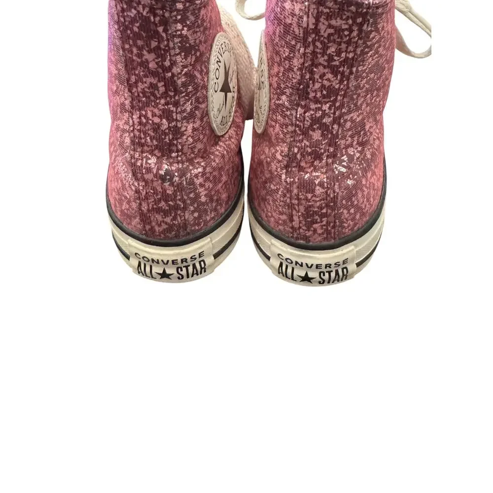 Converse Chuck Taylor All Star Glitter Hi Orchid Abyss A11137C Women’s 7.5